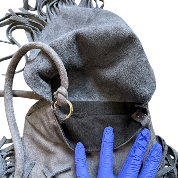 Street Level Faux Suede gray Purse - Picture 15 of 15